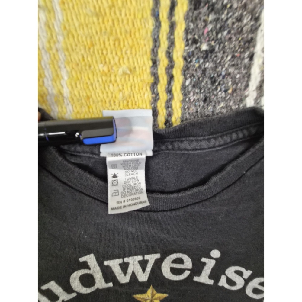 Vintage Budweiser King of Beers Black T-Shirt Size M Breweriana Beer Theme Tee - Picture 4 of 10